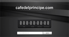 Desktop Screenshot of cafedelprincipe.com